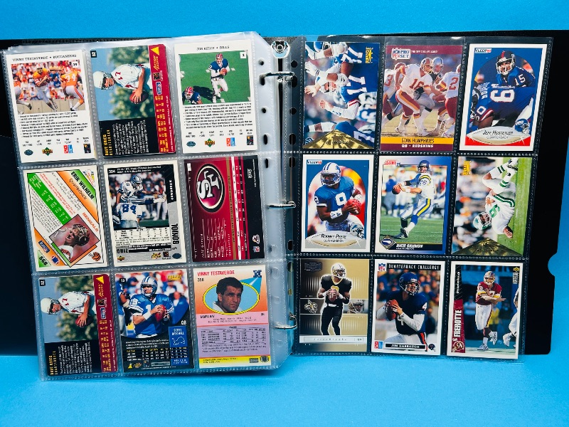 Photo 4 of 699773…final sale no returns/refunds -171 mixed quarterback football cards in binder