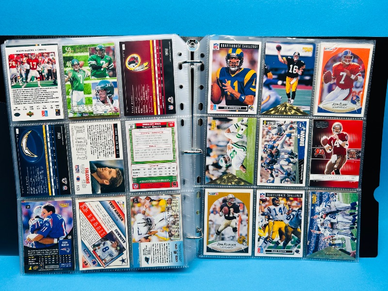 Photo 5 of 699773…final sale no returns/refunds -171 mixed quarterback football cards in binder