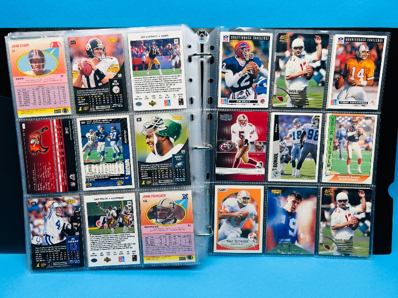 Photo 2 of 699773…final sale no returns/refunds -171 mixed quarterback football cards in binder