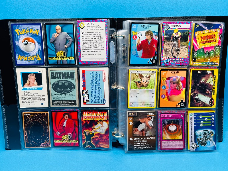 Photo 1 of 699774…final sale no returns/refunds-162 mixed character and game cards in binder 