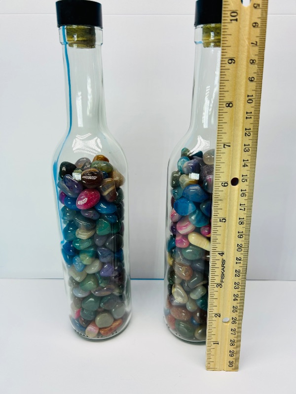 Photo 4 of 699782…2 large 10” bottle of polished rocks