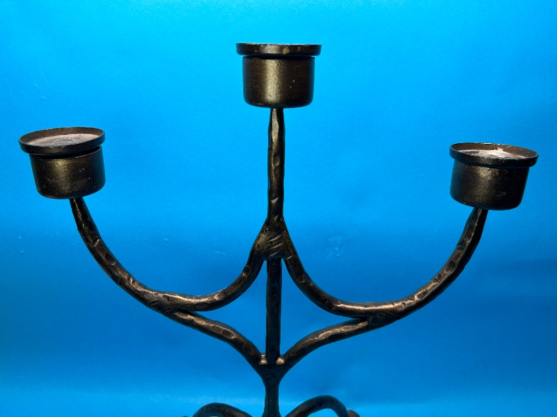 Photo 2 of 699801…17” metal candle stand 