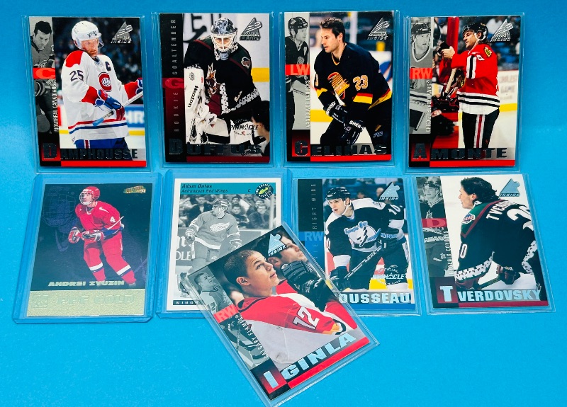 Photo 1 of 699812…9 hockey cards in hard plastic sleeves 