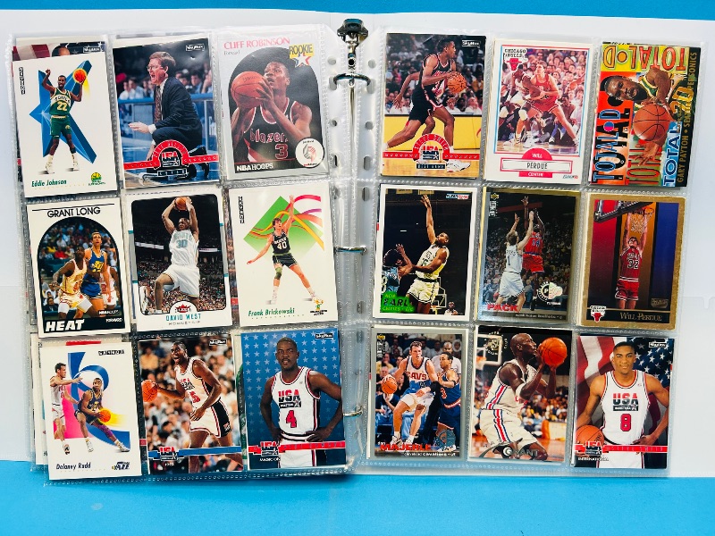 Photo 1 of 699882… final sale no returns/refunds-288 mixed basketball cards in binder 