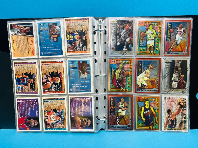 Photo 1 of 699883… final sale no returns/refunds-81 mixed basketball refractor, chrome, foil cards in binder