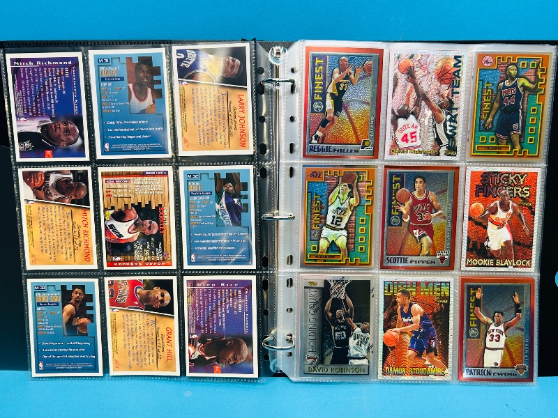 Photo 1 of 699883… final sale no returns/refunds-81 mixed basketball refractor, chrome, foil cards in binder