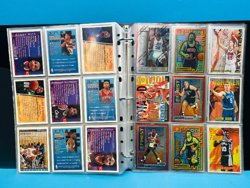 Photo 1 of 699883… final sale no returns/refunds-81 mixed basketball refractor, chrome, foil cards in binder