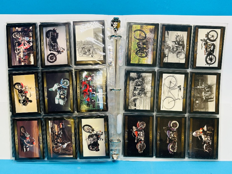 Photo 1 of 699885… final sale no returns/refunds-160 mixed Harley Davidson cards in binder 