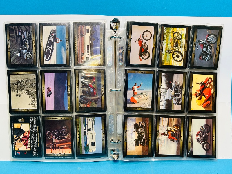 Photo 1 of 699885… final sale no returns/refunds-160 mixed Harley Davidson cards in binder 