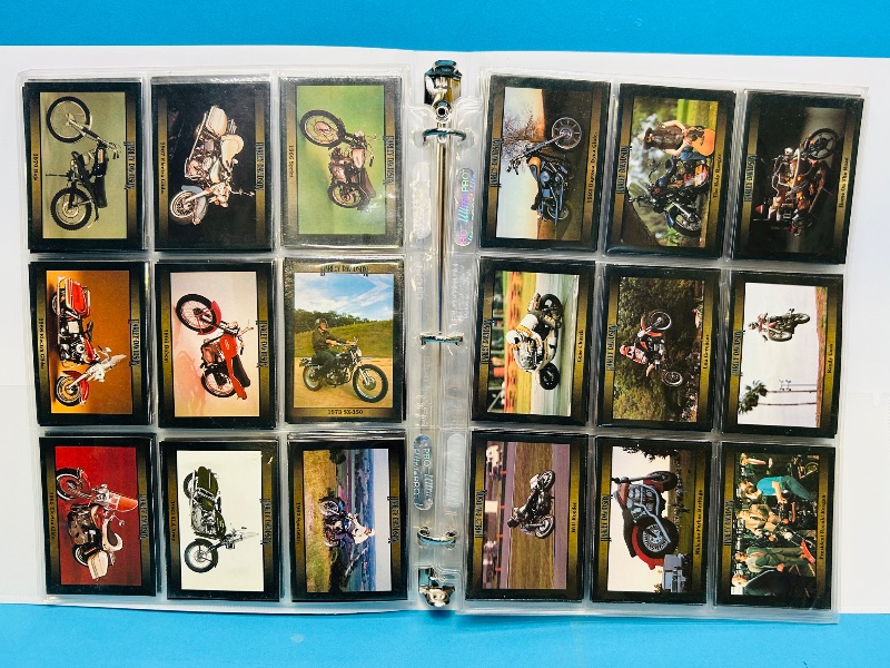 Photo 1 of 699885… final sale no returns/refunds-160 mixed Harley Davidson cards in binder 