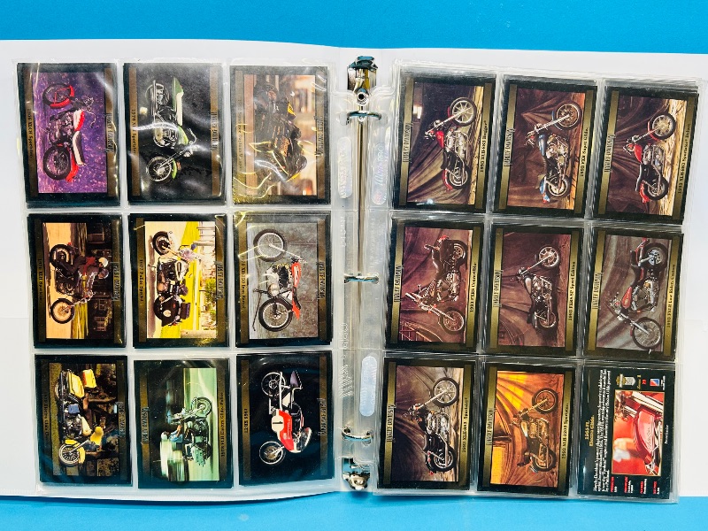 Photo 1 of 699885… final sale no returns/refunds-160 mixed Harley Davidson cards in binder 