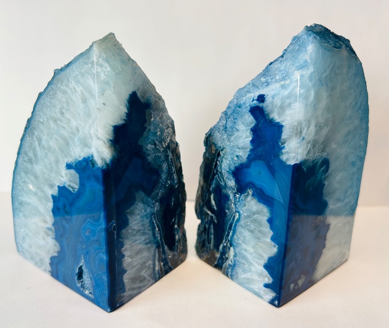 Photo 1 of 699890…5” agate base bookends 