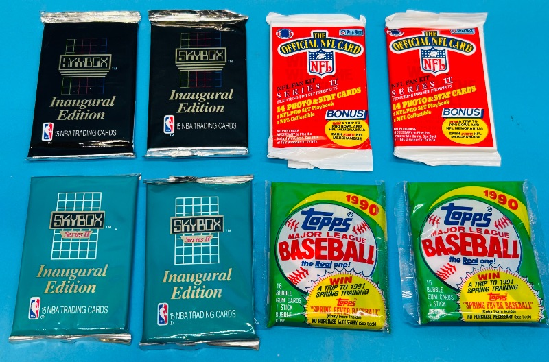 Photo 1 of 699908… final sale no returns/refunds-8 sealed sports card packs