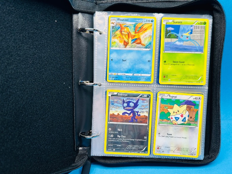 Photo 1 of 699930…final sale no returns/refunds-160 mixed Pokemon cards in binder 