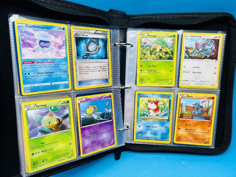 Photo 1 of 699930…final sale no returns/refunds-160 mixed Pokemon cards in binder 