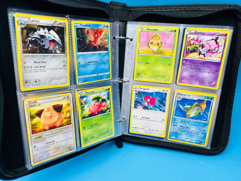 Photo 1 of 699930…final sale no returns/refunds-160 mixed Pokemon cards in binder 