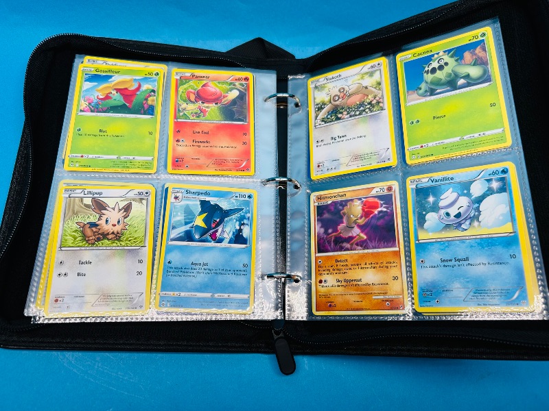 Photo 1 of 699930…final sale no returns/refunds-160 mixed Pokemon cards in binder 