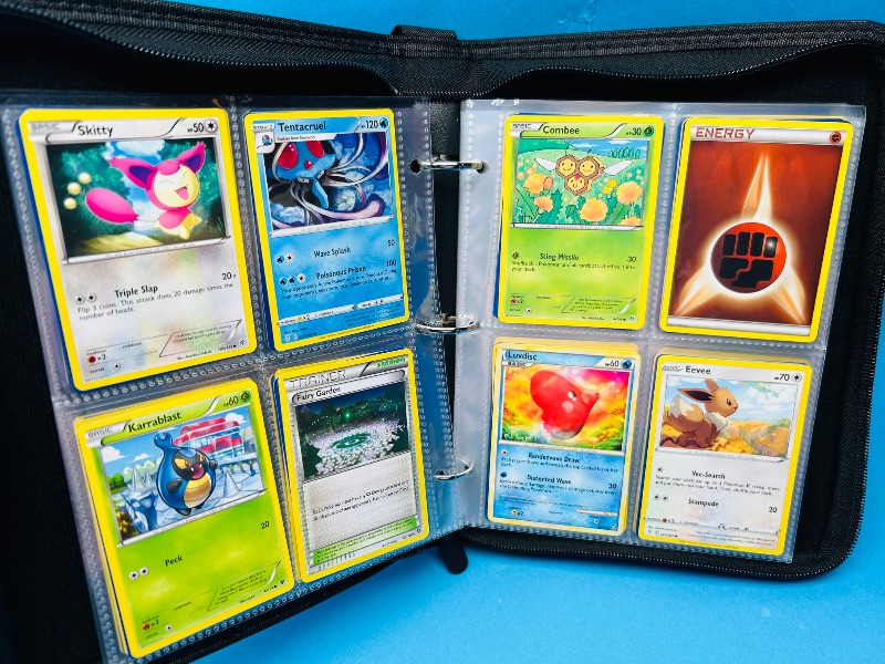 Photo 1 of 699930…final sale no returns/refunds-160 mixed Pokemon cards in binder 