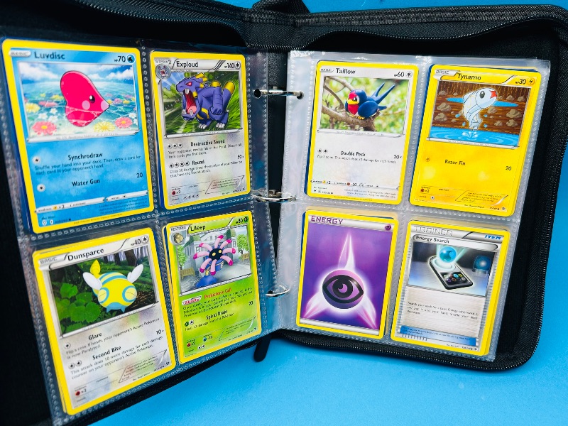 Photo 1 of 699930…final sale no returns/refunds-160 mixed Pokemon cards in binder 
