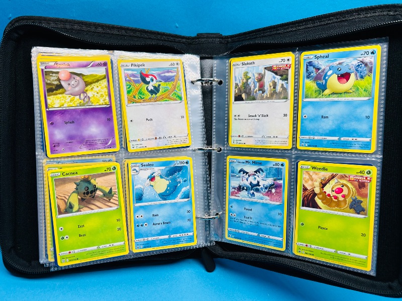 Photo 1 of 699931… final sale no returns/refunds-168 mixed Pokemon cards in binder 