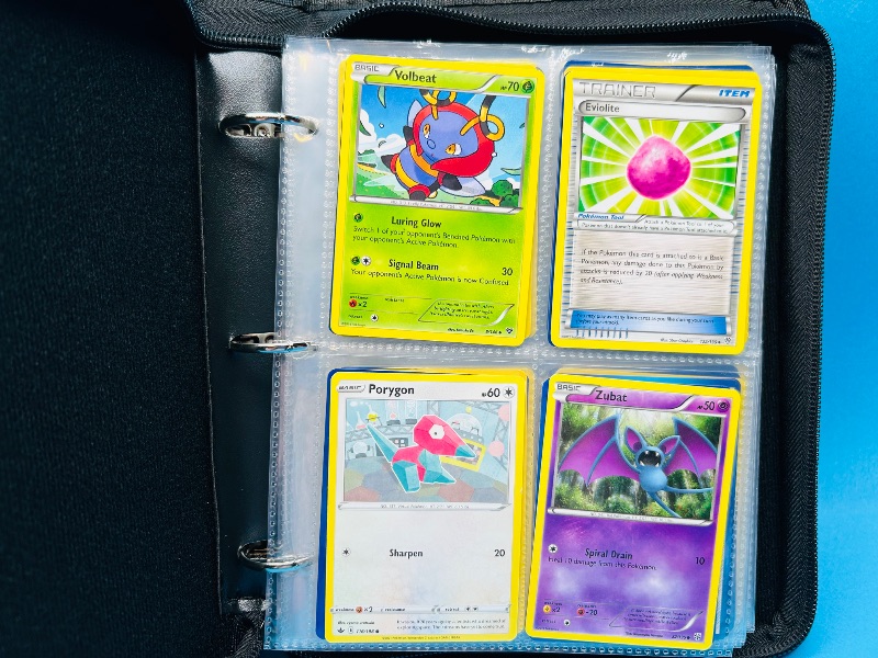 Photo 1 of 699931… final sale no returns/refunds-168 mixed Pokemon cards in binder 