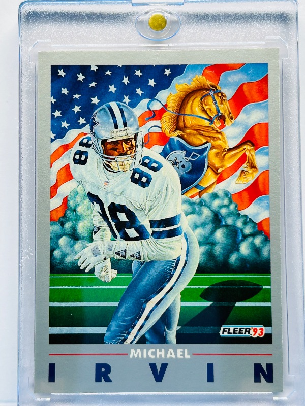 Photo 1 of 699952…Michael Irvin Playmaker card 246  in hard plastic case 
