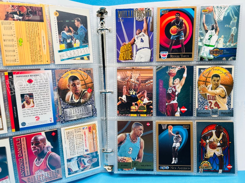 Photo 1 of 699965…final sale no returns/refunds- 180 mixed basketball cards in binder 