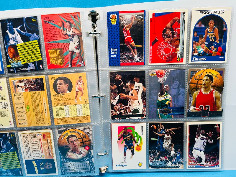 Photo 1 of 699965…final sale no returns/refunds- 180 mixed basketball cards in binder 
