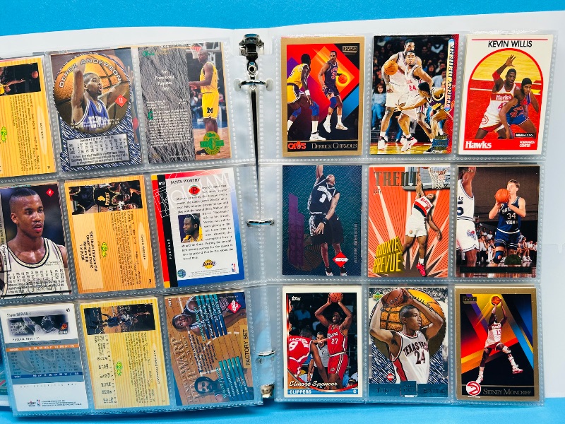 Photo 1 of 699965…final sale no returns/refunds- 180 mixed basketball cards in binder 