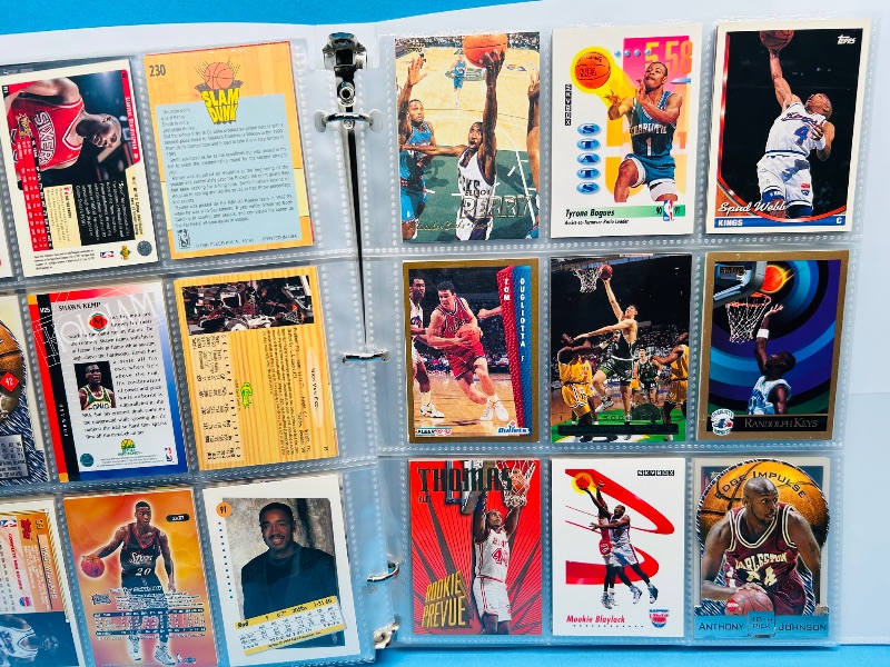 Photo 1 of 699965…final sale no returns/refunds- 180 mixed basketball cards in binder 