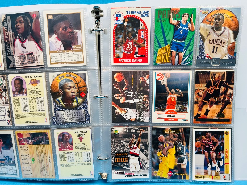 Photo 1 of 699965…final sale no returns/refunds- 180 mixed basketball cards in binder 