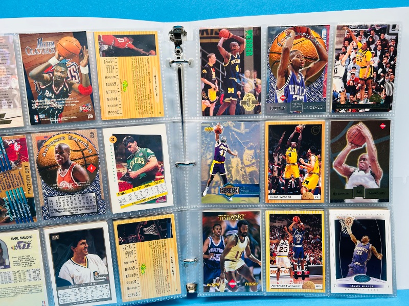 Photo 1 of 699965…final sale no returns/refunds- 180 mixed basketball cards in binder 
