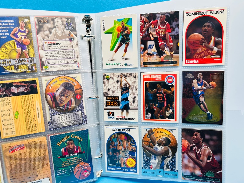 Photo 1 of 699965…final sale no returns/refunds- 180 mixed basketball cards in binder 
