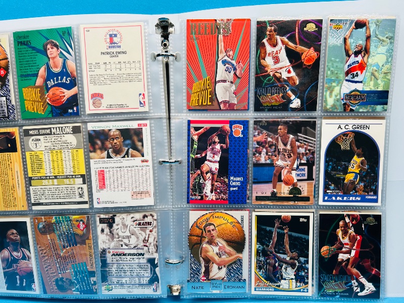 Photo 1 of 699965…final sale no returns/refunds- 180 mixed basketball cards in binder 