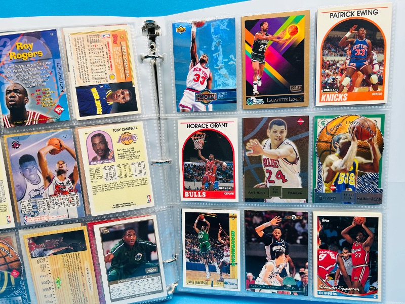 Photo 1 of 699965…final sale no returns/refunds- 180 mixed basketball cards in binder 