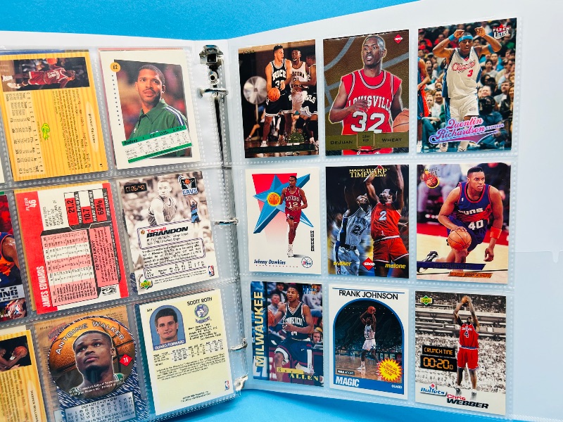 Photo 1 of 699965…final sale no returns/refunds- 180 mixed basketball cards in binder 