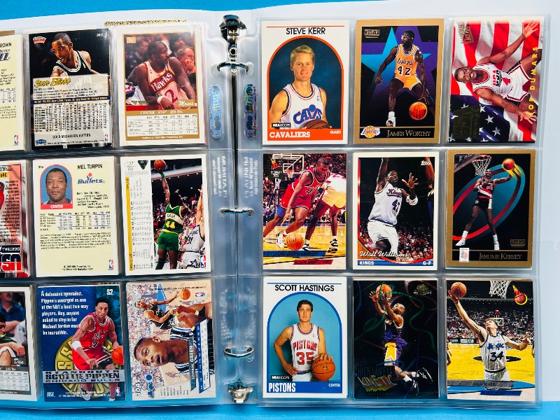 Photo 1 of 699966…final sale no returns/refunds-180 mixed basketball cards in binder 