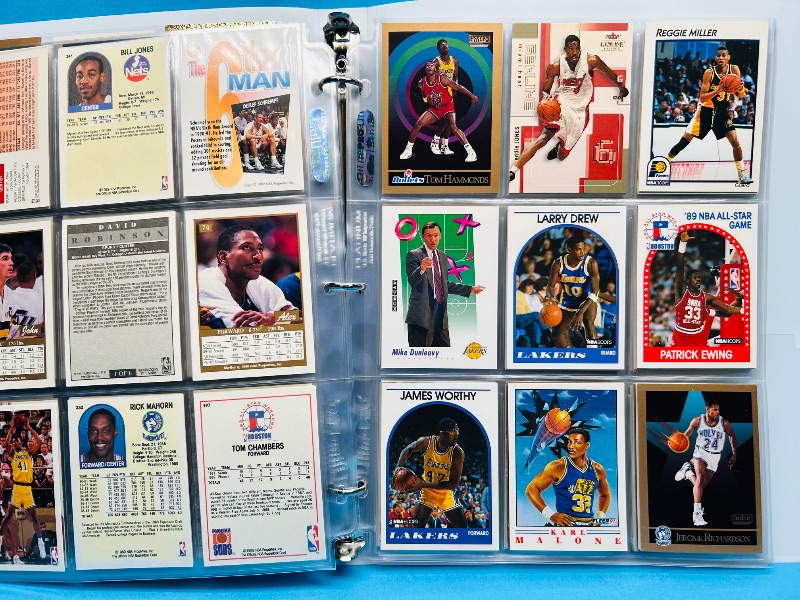 Photo 1 of 699966…final sale no returns/refunds-180 mixed basketball cards in binder 