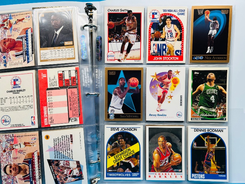 Photo 1 of 699966…final sale no returns/refunds-180 mixed basketball cards in binder 