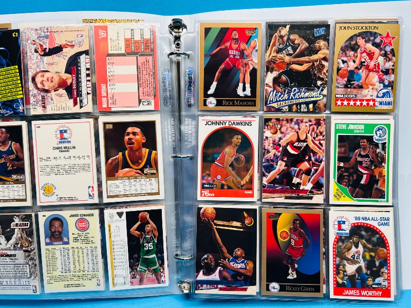 Photo 1 of 699966…final sale no returns/refunds-180 mixed basketball cards in binder 