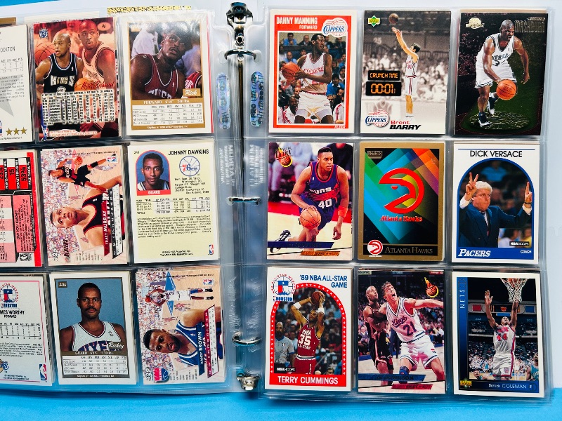 Photo 1 of 699966…final sale no returns/refunds-180 mixed basketball cards in binder 