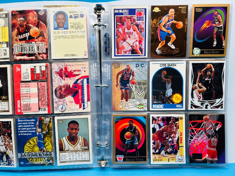 Photo 1 of 699966…final sale no returns/refunds-180 mixed basketball cards in binder 