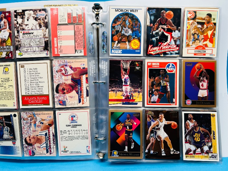 Photo 1 of 699966…final sale no returns/refunds-180 mixed basketball cards in binder 