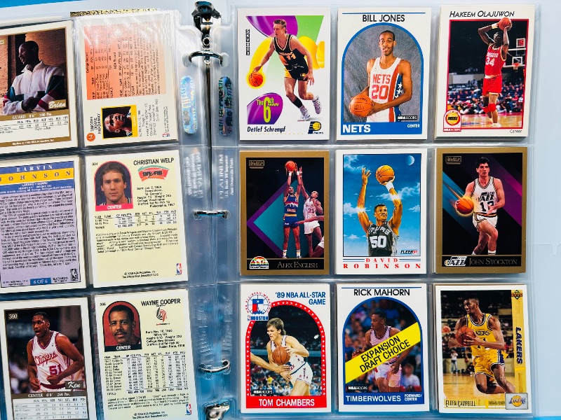 Photo 1 of 699966…final sale no returns/refunds-180 mixed basketball cards in binder 