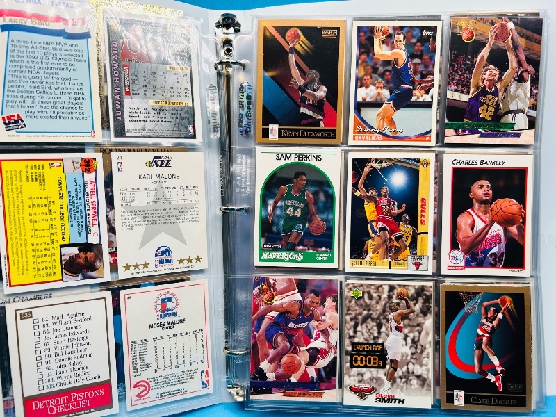 Photo 1 of 699966…final sale no returns/refunds-180 mixed basketball cards in binder 