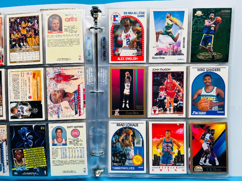 Photo 1 of 699966…final sale no returns/refunds-180 mixed basketball cards in binder 