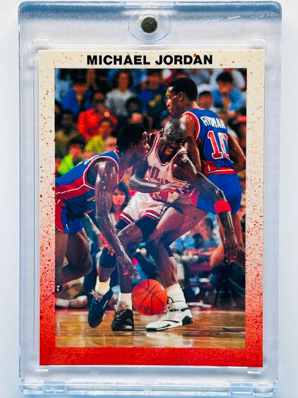Photo 1 of 699975…Michael Jordan career highlights card  in hard plastic case