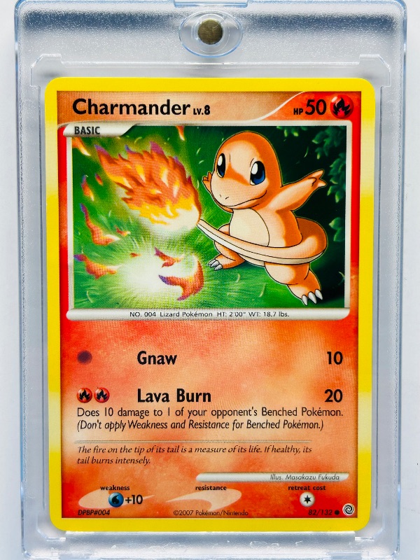Photo 1 of 699993…Pokémon Charmander card in hard plastic case