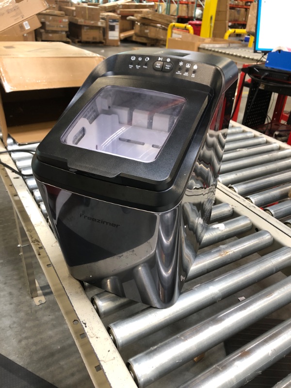 Photo 1 of Freezimer DreamiceX1| Ice Makers Countertop Self-Cleaning, Portable Ice Maker Machine Countertop, 9 Cubes Ready in 7-10 Mins, 2 Size Ice Cubes Bullet Ice Machine | 33lbs/24h Silver
