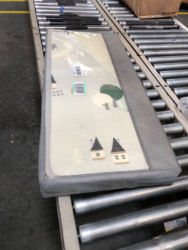 Photo 1 of Baby Play Mat 79" X 71",Reversible Waterproof Foldable Foam Floor Playmat for Kids Toddlers, Extra Large Anti- Slip Baby Crawling Mat
